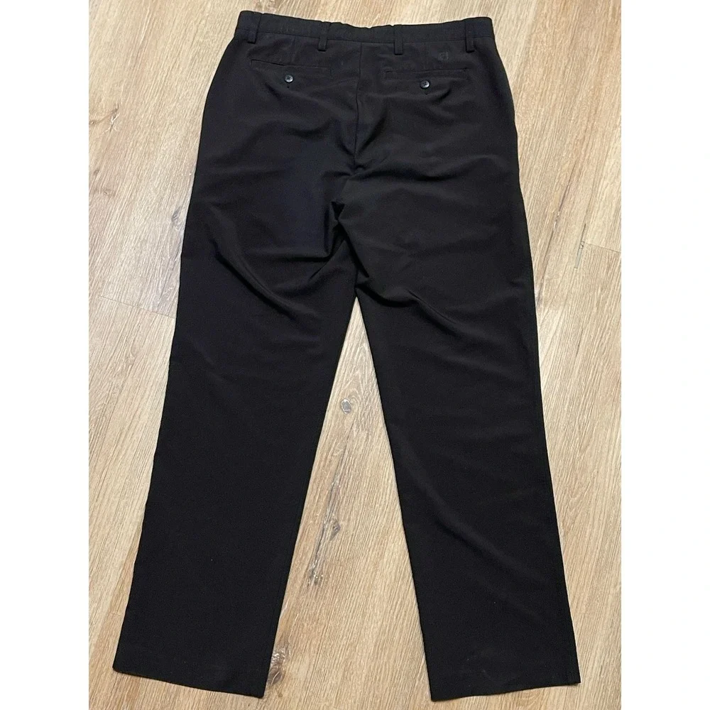 Footjoy Pants Mens 35x32 Black Golf Athletic Performance Chino Stretch Preppy FJ